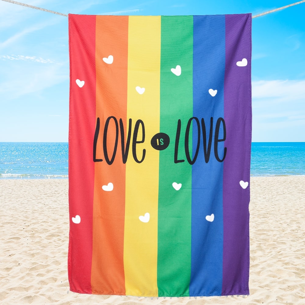 Toalha de Praia e Piscina SUMMER – Estampa Love is Love