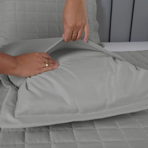 Conjunto de Colcha Cobre Leito Matelado Casal - 3 Peças - Dupla Face - SOFT - Image 24