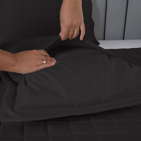 Conjunto de Colcha Cobre Leito Matelado Casal - 3 Peças - Dupla Face - SOFT - Image 18