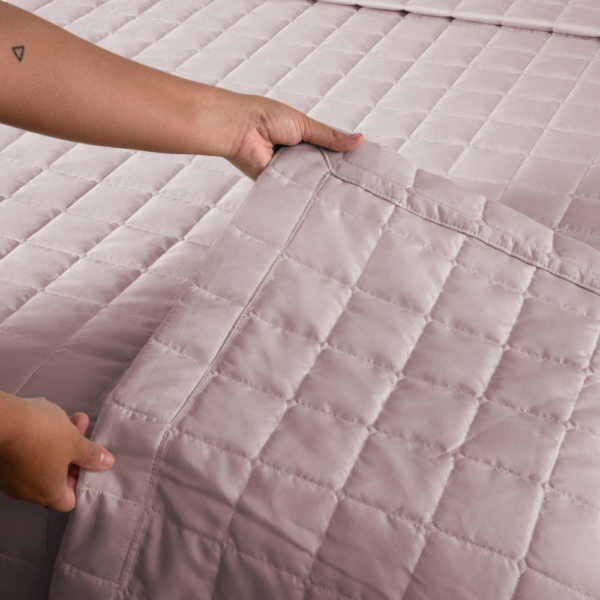 Conjunto de Colcha Cobre Leito Matelado King - 3 Peças - Dupla Face - SOFT - Image 10