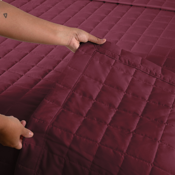 Conjunto de Colcha Cobre Leito Matelado King - 3 Peças - Dupla Face - SOFT - Image 4