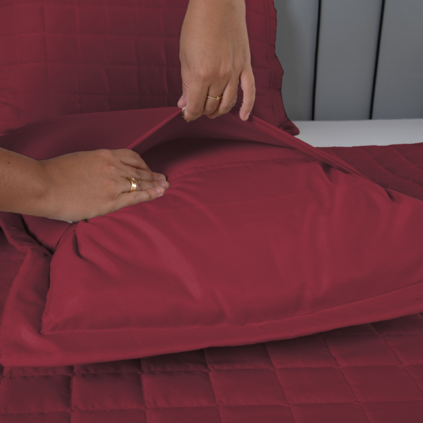 Conjunto de Colcha Cobre Leito Matelado King - 3 Peças - Dupla Face - SOFT - Image 6