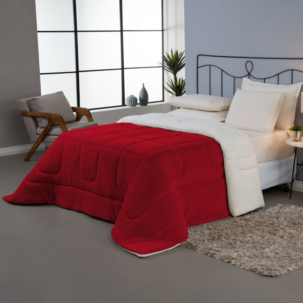 Coberdrom Cobertor Casal - Coleção Sherpa Carneiro Manta Soft