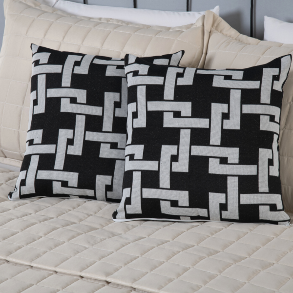 Conjunto peseira com Almofadas cheias Jacquard - QUEEN - 5 Peças - Image 13