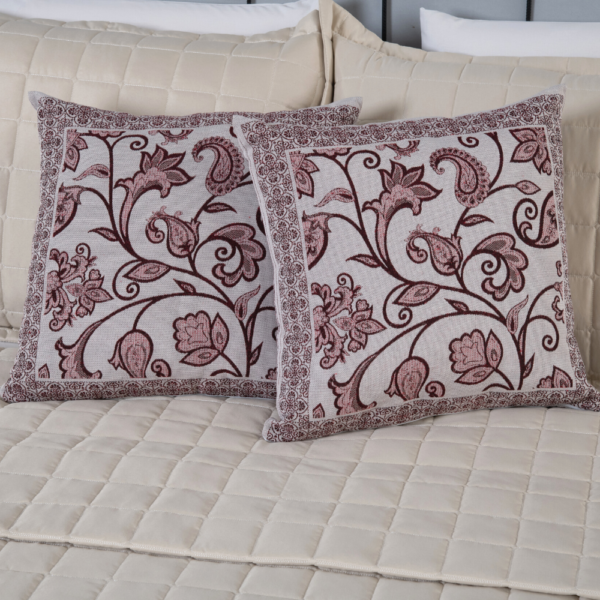 Conjunto peseira com Almofadas cheias Jacquard - QUEEN - 5 Peças - Image 17
