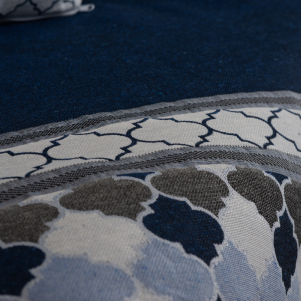 Conjunto Xale sofá com Almofadas cheias Jacquard - Duplas face - 5 Peças - Image 12