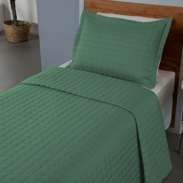 Conjunto de Colcha Cobre Leito Matelado Solteiro - 2 Peças - Percal 300 Fios - COPACABANA - Image 6