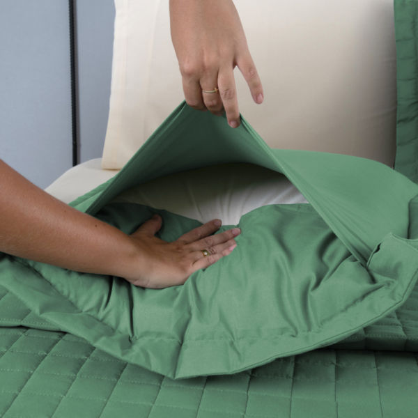 Conjunto de Colcha Cobre Leito Matelado Queen - 3 Peças - Percal 300 Fios - COPACABANA - Image 10