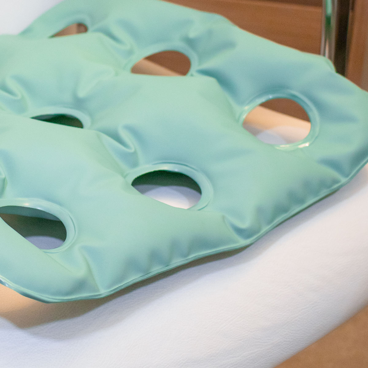 Almofada Ortopédica Caixa de Ovo Quadrada Aberta Inflável 2 em 1 - Imagem 3