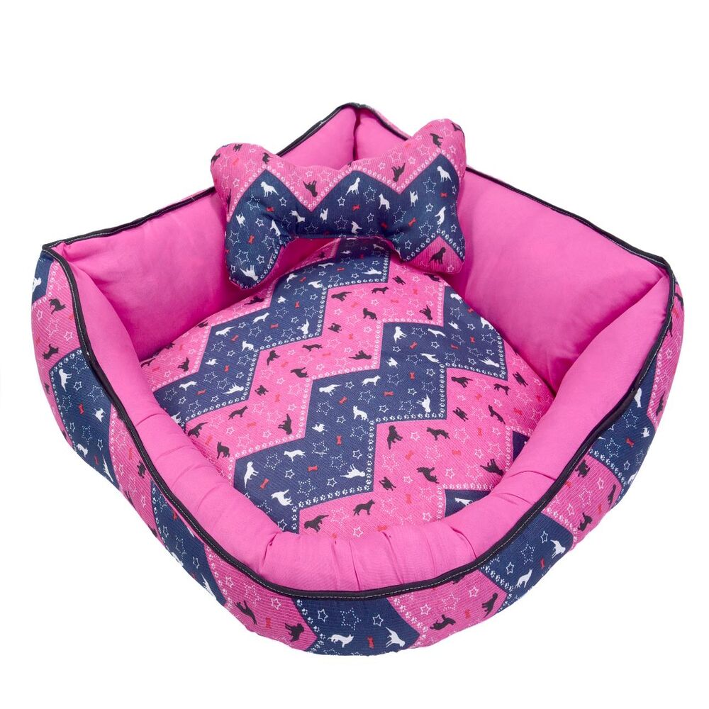 Cama Pet de Canto - Coleção Luna Pop - Extra Grande