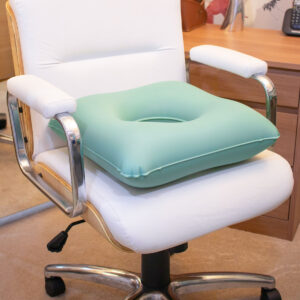 Almofada Ortopédica Quadrada com Orifício Inflável 2 em 1