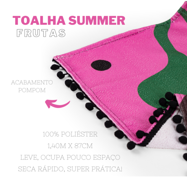 Toalha de Praia e Piscina SUMMER - Estampa Frutas - Image 2
