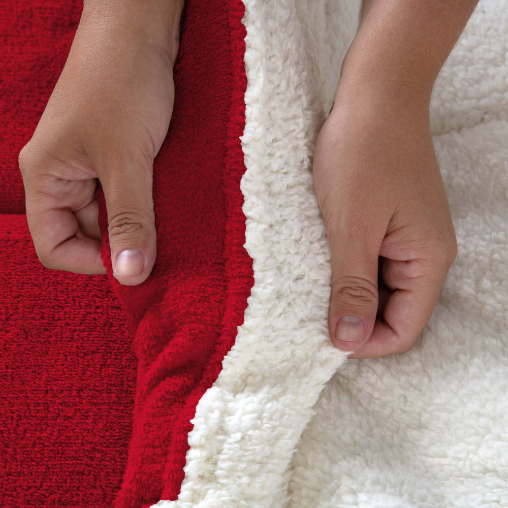 Coberdrom Cobertor Dupla Face Casal Padrão Manta Soft e Sherpa de Carneiro - Imagem 8