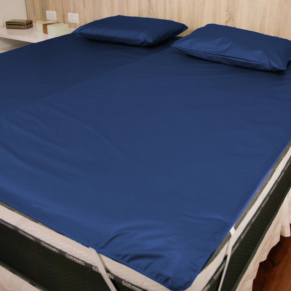 Capa Protetora de Colchão Impermeável Casal Queen 158x198cm com Elástico - Imagem 8