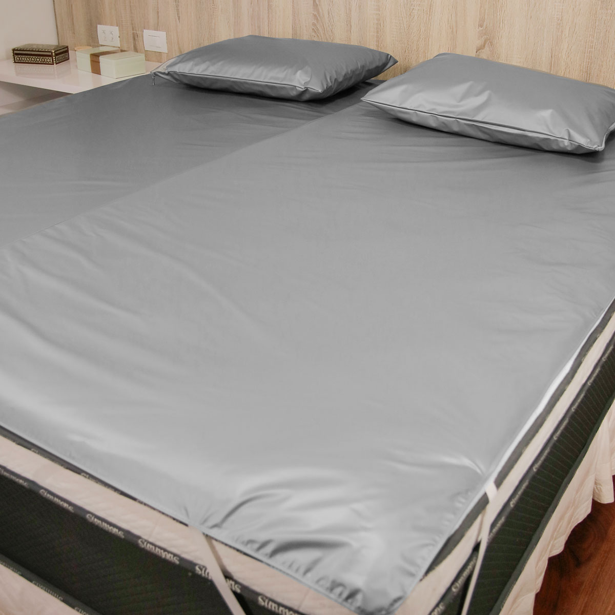 Capa Protetora de Colchão Impermeável Casal King 193x203cm com Elástico - Imagem 6