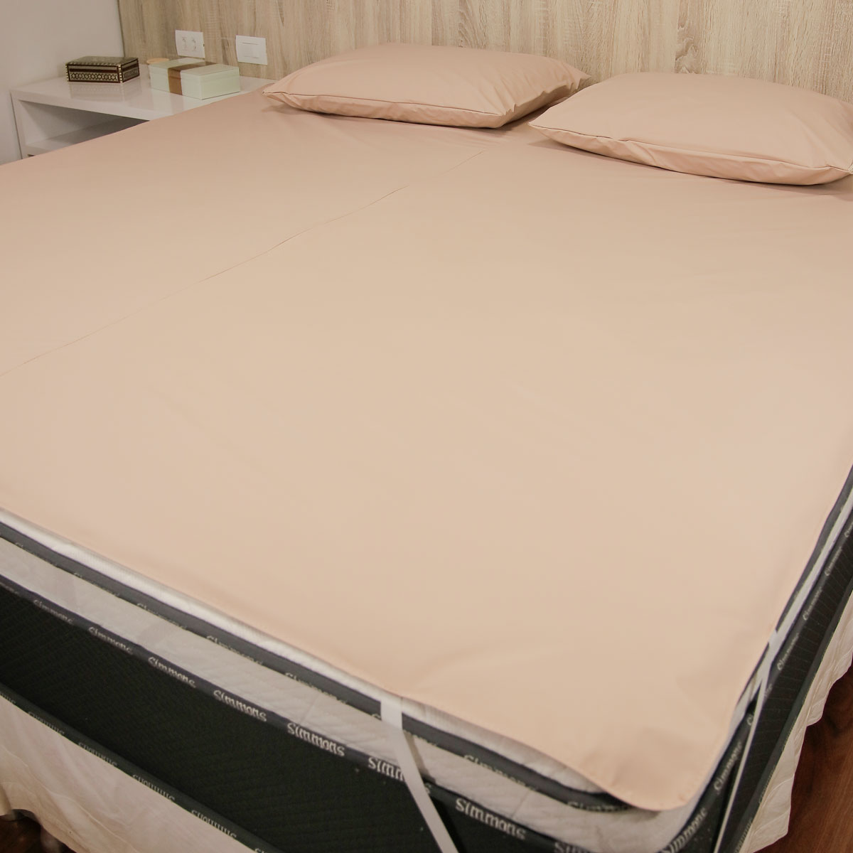 Capa Protetora de Colchão Impermeável Casal King 193x203cm com Elástico - Imagem 5