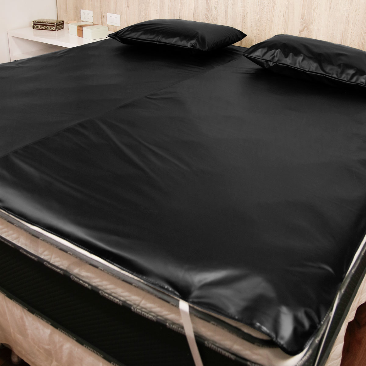 Capa Protetora de Colchão Impermeável Casal King 193x203cm com Elástico - Imagem 2