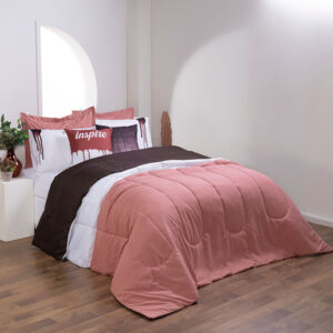 Kit 7 Pçs Edredom Casal Queen Colorful Linho e Hipercal 400 Fios