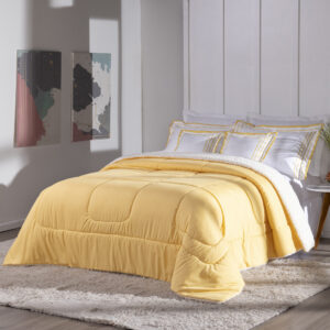 Kit 5 Pçs Coberdrom Casal Queen Soft Hipercal 400 Fios Dupla Face