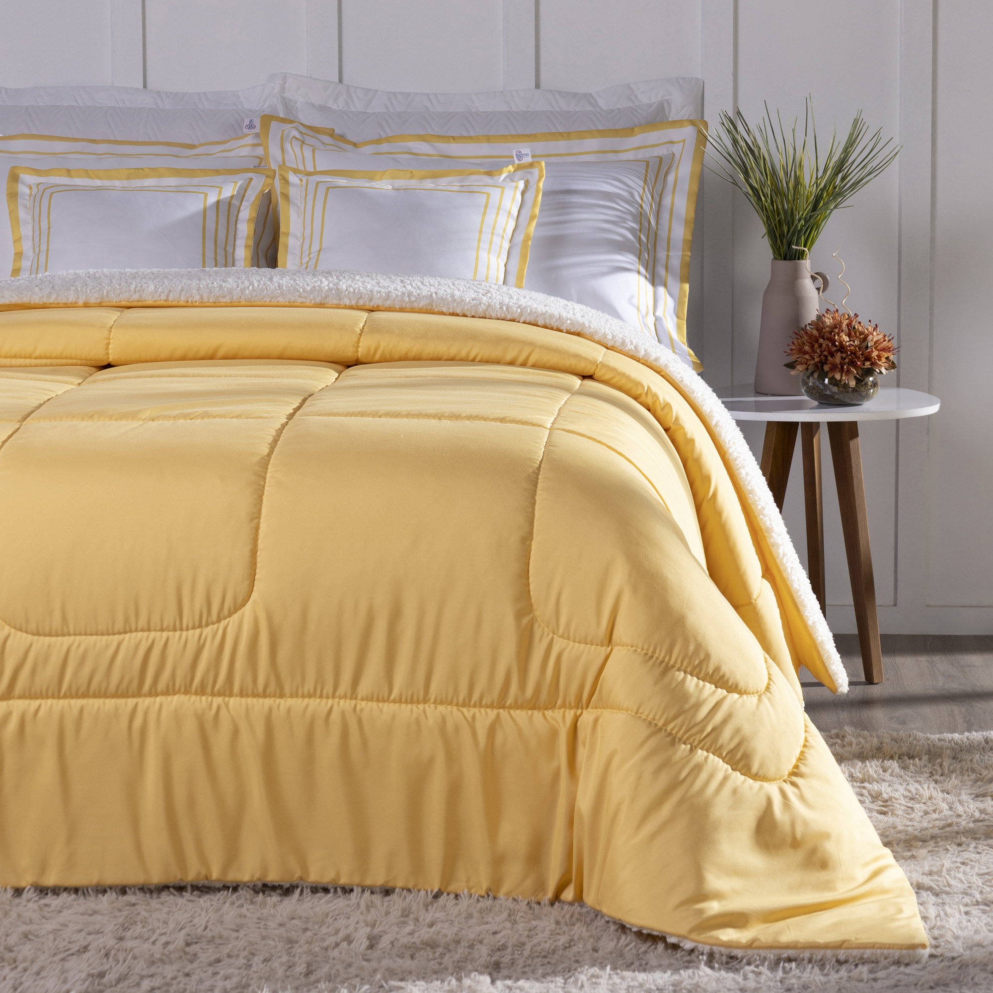 Kit 5 Pçs Coberdrom Casal Queen Soft Hipercal 400 Fios Dupla Face - Imagem 2