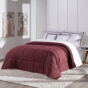 Kit 5 Pçs Coberdrom Casal King Soft Hipercal 400 Fios Dupla Face